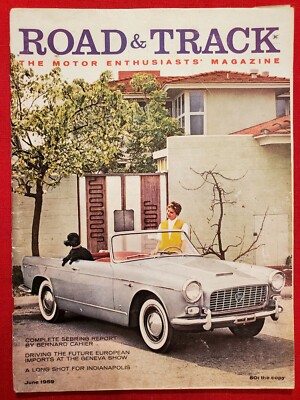 ROAD & TRACK MAGAZINE, June, 1959, Lancia Appia, Please See/Enjoy All Pics