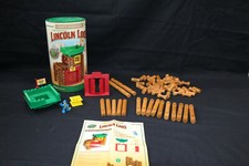 Lincoln Logs "Fort Hudson" Building Wood Set Complete 70 pc with box
