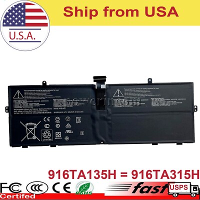916TA135H Battery for Microsoft Surface Laptop Go Model 1943 12.4-Inch Series