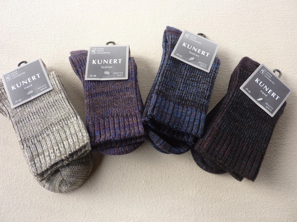 KUNERT Damen Socken FASHION Wollsocken Wintersocken Schurwolle Gr 35-38 39-42 - Bild 1 von 1