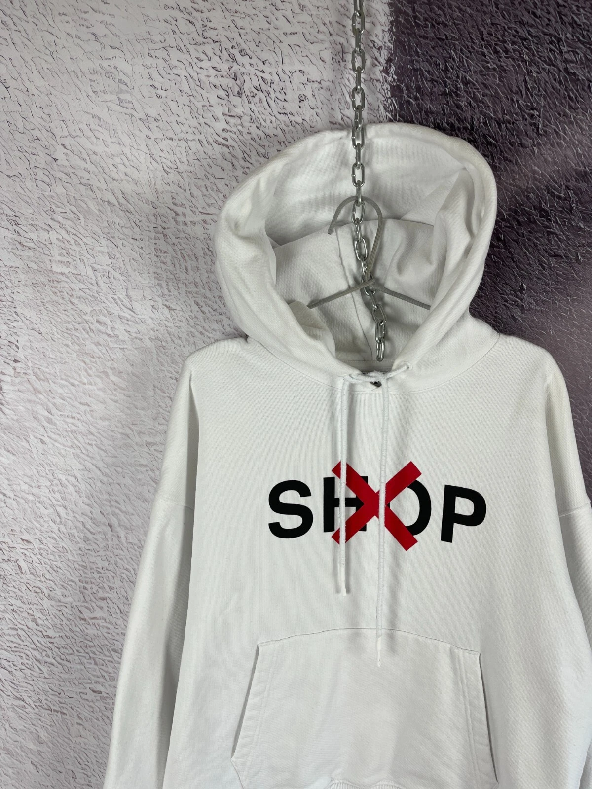 Felpa con cappuccio Off White Artwork c o AMO Samir Bantal logo grande