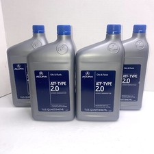 Lot Of 4 Qts Acura Atf Type 2.0 Oem Automatic Transmission Fluid 08200-9015a