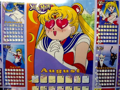 Sailor Moon Calendar 2001 Shrinkwrapped New Same as a 2018 calendar | eBay