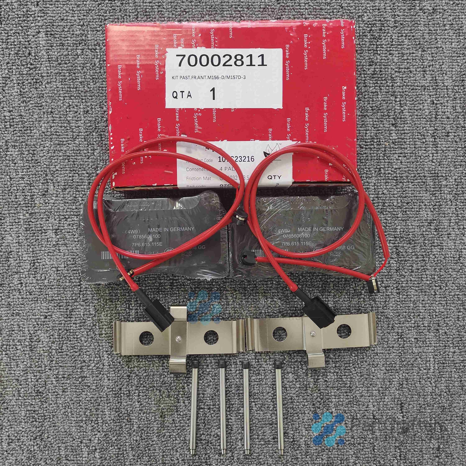 70002811 Rear Brake Pad Kit With Springs & Sensors For Ferrari California 09-14