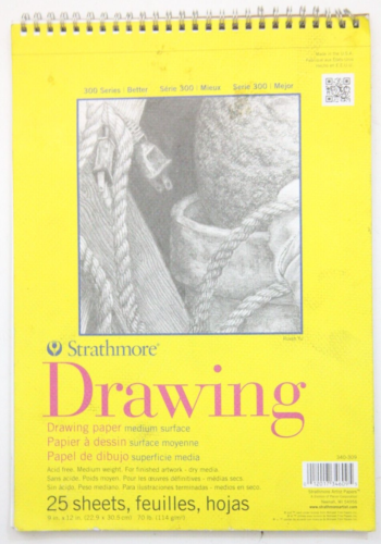 Podkładka rysunkowa serii Strathmore 300 9" x 12 cali 70 funtów 25 arkuszy papieru WS865 - Zdjęcie 1 z 5