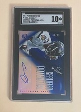 2014 Panini Certified C.J. Mosley RC rookie auto /99 mirror blue SGC 10 #S884