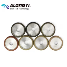 7Pcs 4"Diamond Fluting Wheels Wet Use Resin Bonded Grinding Disc SandingGrooving