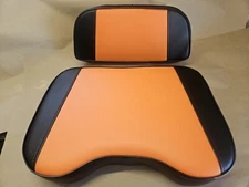 Black & Orange Vinyl Seat Bottom & Back fits Allis Chalmers D15 D17 D19 D21