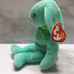 green rabbit beanie baby