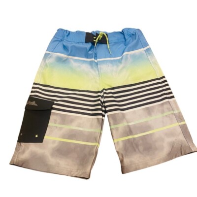 UV Skinz Kids UPF 50+ Swim Trunks Sz 12 Board Shorts Blue
