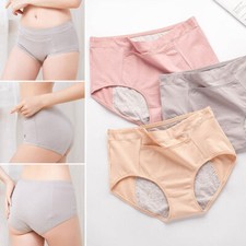 Womens Menstrual Period Briefs Cotton Panties Leak-Proof Underwear Knickers