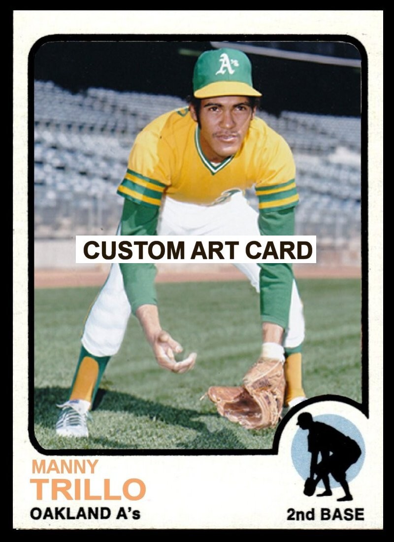 Manny Trillo Oakland Athletics A's  Baseball Art Card