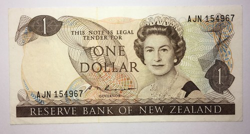 3 x Neuseeland 1 $ One Dollar Banknote - 1985-89 - QEII - XF bis UNC - Bild 4 von 8