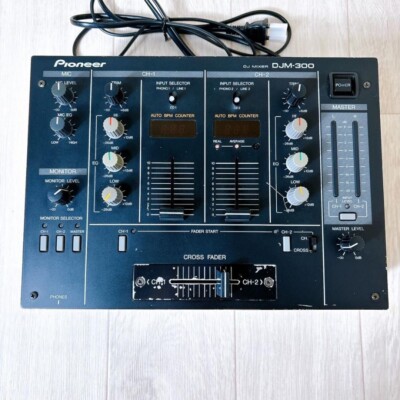 Pioneer DJM-300 Performance DJ Music Preamp Mixer Black 2-Channels