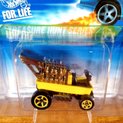 Hot Wheels 1997 Treasure Hunt Series Hot Rod Wagon Yellow Gold 5SP