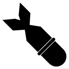 Bomb - Decal Sticker - Multiple Colors & Sizes - ebn6876