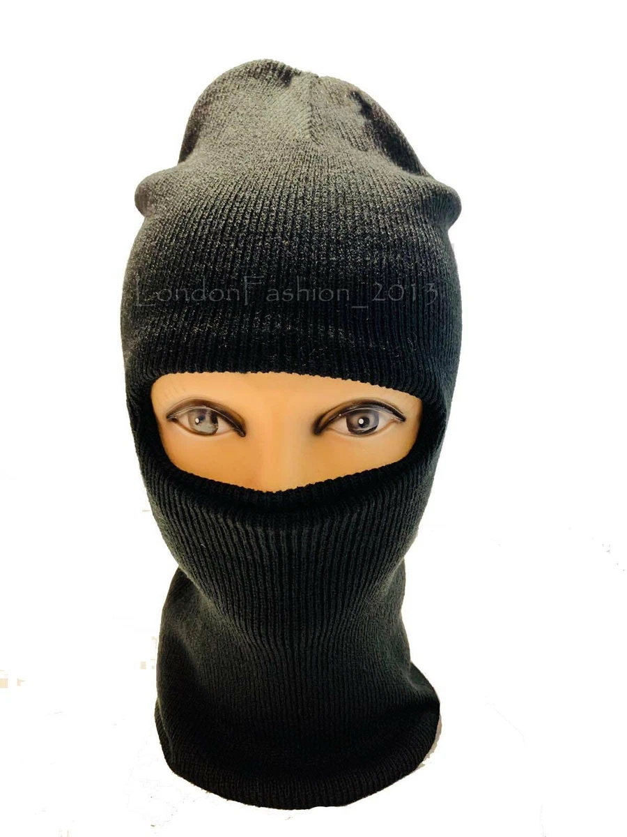 black mask beanie
