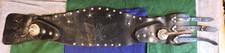 Vintage Harley Davidson Studded Leather Kidney Belt w/Hardware & Engraved Eagle