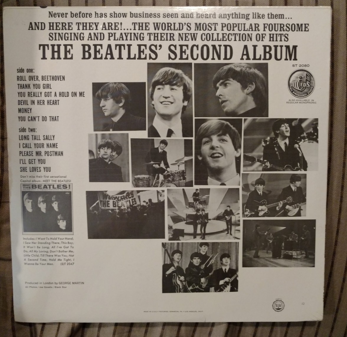 The Beatles' Second Album Capitol Records ST 2080 Sealed