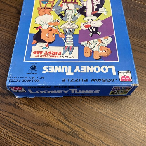 Looney Tunes Vintage Whitman Jigsaw Puzzle 100 Piece Petunia First Aid Complete - Picture 12 of 14