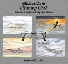 BYGONE DAYS AIRCRAFT GLASS/SPECTACLES/LENS CLEANING CLOTH