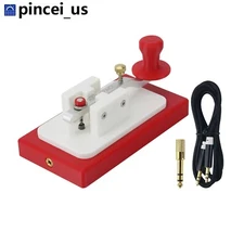 HAM SPACE Red MK-02 Morse Code CW Key 3D-Print Mini Manual Key Radio Accessory