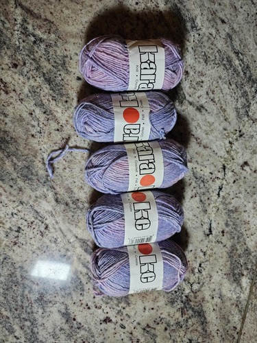 5 Karaoke 50% Soy Silk 50% Wool Worsted Yarn Color lavender BLUE hue purple 281