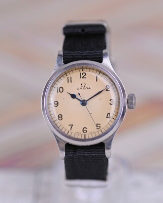 Vintage Rare White Dial Omega RAF 6B/159 1956s Military