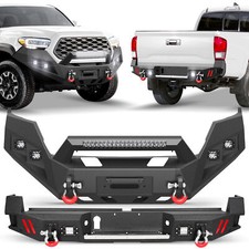 New Front Rear Bumper Wwinch Plate Lights For 2016-2023 Toyota Tacoma Offroad