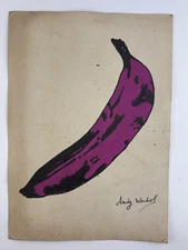 Andy Warhol COA Art Painting Original Drawing Vintage Paper Signed