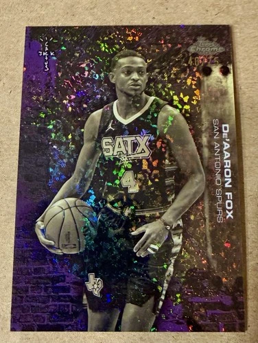 De'Aaron Fox 2025 Topps Chrome De'Aaron Fox