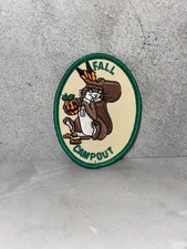 Fall campout Squirrel with Pumpkin Custom BSA Boy Scouts Patch