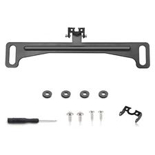 Universal Car Rear View Camera License Plate Bracket, Premium Backup Black
