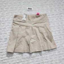 The Children's Place 2043300 Girls Pleated Uniform Skort Size 6 Beige