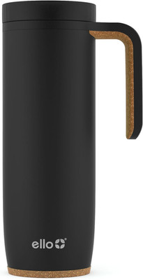 Magnet 18Oz Vacuum Insulated Stainless Steel Travel Mug with Side Handle and Lea