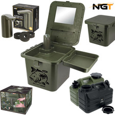 NGT Bivvy Sink Carp Fishing Camping Festival + Auto Tap  &  2x Water Containers