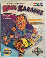 1999 Kool Karaoke CD-Rom Windows 95/98 IBM PC 50 Songs Microphone