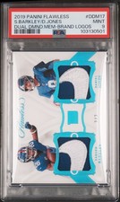 2019 Panini Flawless Dual Diamond Memorabilia S.Barkley/D.Jones #DDM17 /2