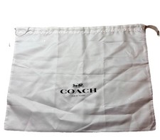 Coach NY drawstring Silky dust bag, travel bag. Measures 19  x23  Handbag storage.