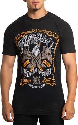 Affliction Mens American Customs  AC DISTILLED MOTORS  Short Sleeve T-Shirt: NWT