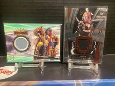 2021 Topps WWE WrestleMania 35 Aqua Asuka Event Used Mat Relic /199 Select Patch
