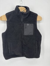 Bass Outdoor Mens Coastal Sherpa Vest Black XL NWT Fleece Full Zip Chest Pocket