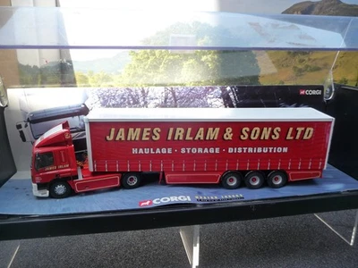 Corgi 75401 Leyland-DAF 85 Curtainside-James Irlam & Sons Ltd 1/50 in display - Image 1 of 4