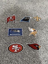 NFL NFC Vinyl Sticker Lot Of 7 Teams