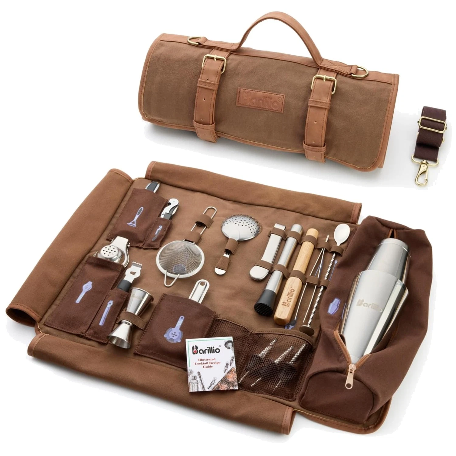 Portable Bartender Kit Bag with Cocktail Shaker Set
Opens in a new window or tab