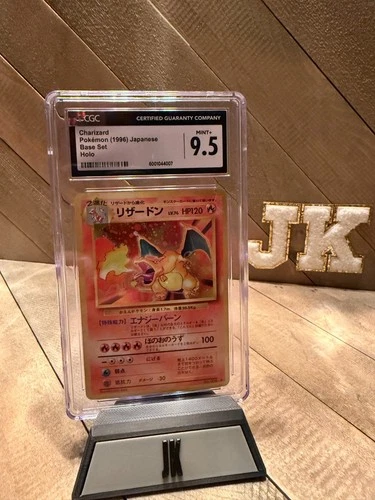 1996 Charizard Base Set Japanese Holo Pokemon Card CGC 9.5 MINT+