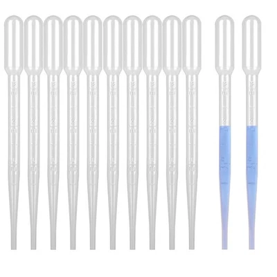 moveland 3ML Plastic Pipettes Disposable Eye Dropper Pipettes, Premium - 10 PCS