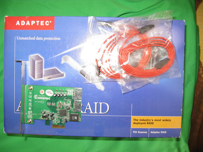 ADAPTEC AAR-1220SA 2 PORT INTERN SATA  CONTROLLER CARD PCIex  #GK5632