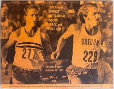 1974 Sunkist Invitational Indoor Track Meet Program  **STEVE PREFONTAINE Cover**