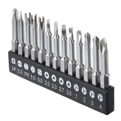 13 Pcs 1/4 Hex Shank Triangle Spanner Screwdriver Bits